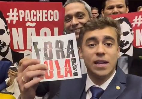 Bolsonaristas Exibem Cartazes Fora Lula E Pacheco N O Durante