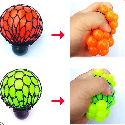 Squeeze Toys Mesh Ball Grape Squeeze Toy Child Adult Hand To Knead