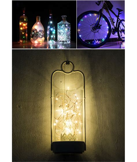 5m 50leds Fairy String Lights Lamp Battery Operated Mini Led Decorative Color Copper Wire