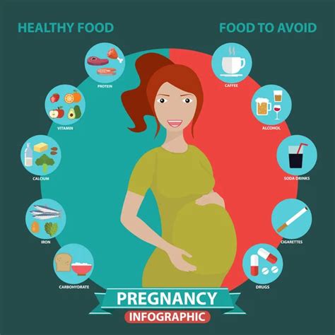 Pregnancy And Birth Infographics — Stock Vector © Royalty 132494760