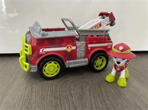 Paw Patrol Marshall Jungle Rescue Fire Truck Vehicle And Figure Complete