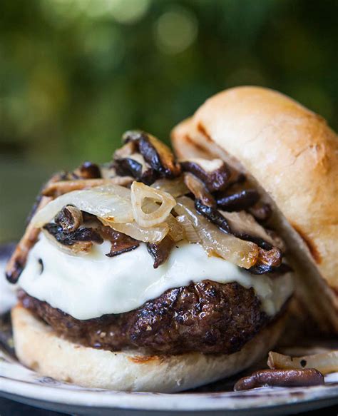 Grill Up A Melty Good Mushroom Swiss Burger Piled High With Saut Ed
