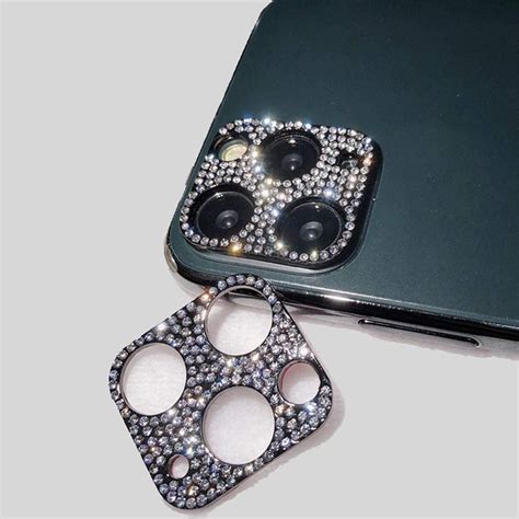 Tomcrazy Camera Lens Protector For Iphone 11 Pro Bling Diamond Camera