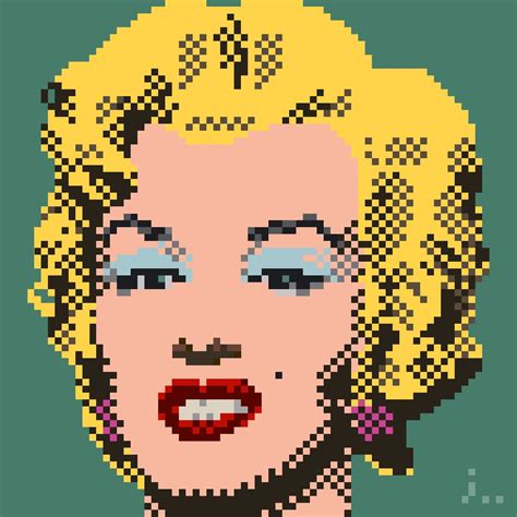 Andy Warhol 8bit Marilyn Monroe Remake Andywarhol 8bit Marilynmonroe