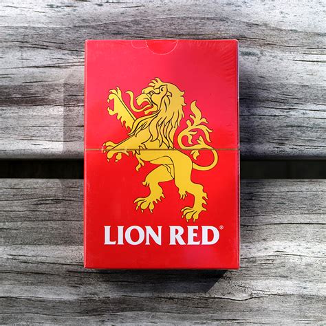 Great savings & free delivery / collection on many items. Lion Red Playing Cards - Boost Promotions