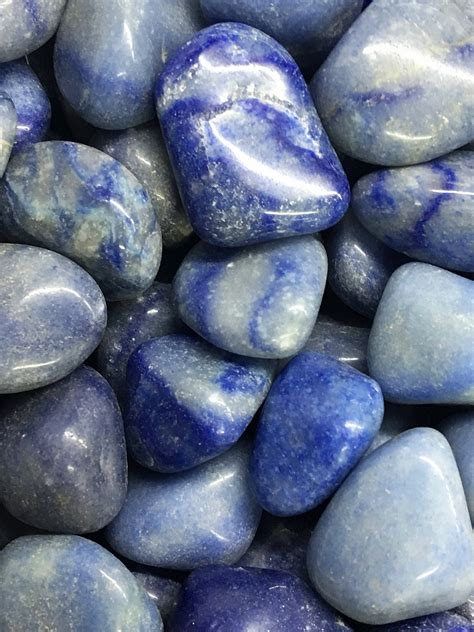 Tumbled Stones Quartz Blue Tumbled Stone 100g