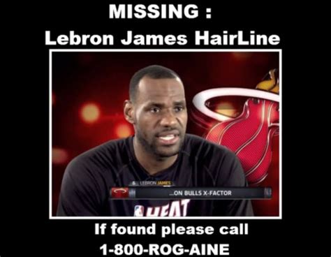 Why waste your memory on long boring jokes? Missing! - The 50 Meanest LeBron James Hairline Memes of ...