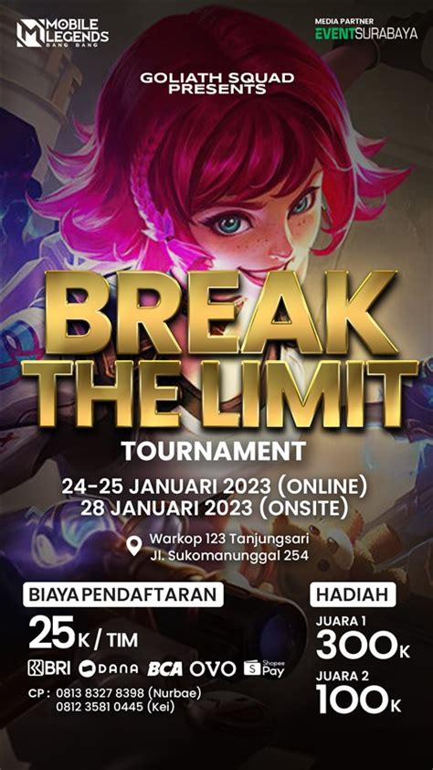 Break The Limit Tournament · Eventsurabaya