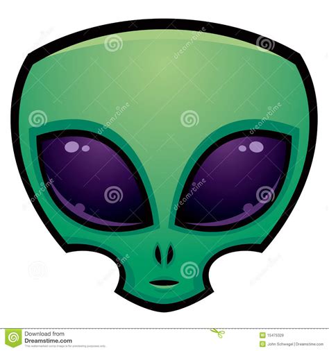 Alien Head Icon Stock Vector Illustration Of Space Clip