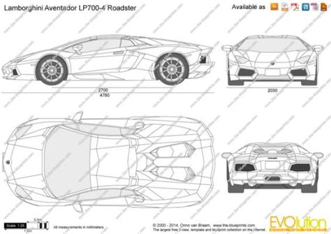 Lamborghini Aventador Blueprint