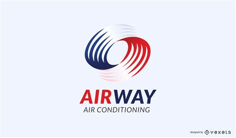 air conditioning logo template vector