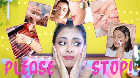 10 Bad Beauty Habits To Stop Now Youtube
