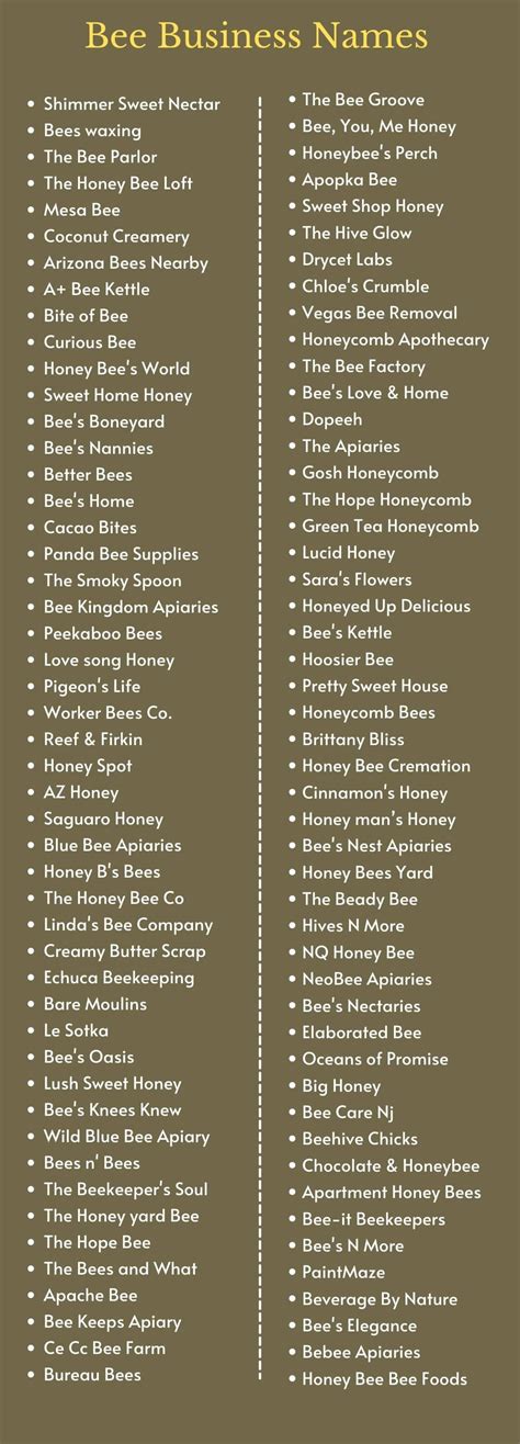 Bee Names 600 Best Honey Bee Business Names Ideas Namesbee