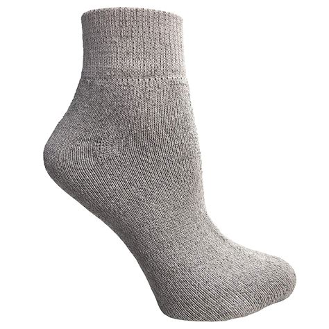 Physicians Approved Mens Diabetics Cotton Quarter Ankle Socks Mens