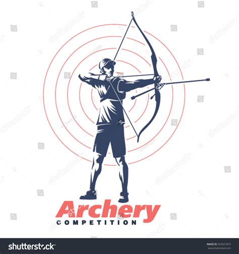 Archery Sport Emblem Stock Vector Illustration 523921873 Shutterstock