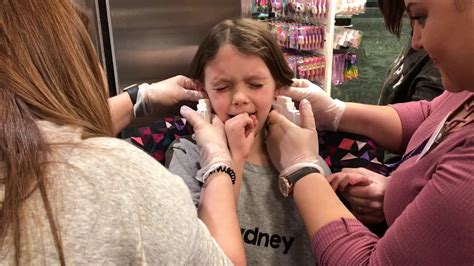 Sydney Gets Her Ears Pierced In Providence December 2019 Youtube