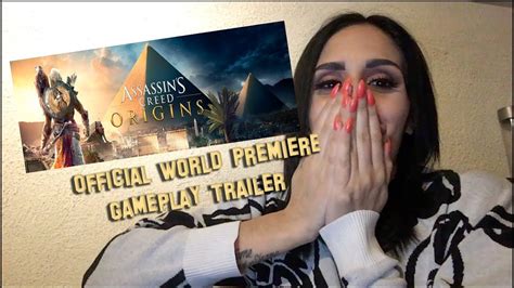 Assassin S Creed Origins Gameplay Trailer Reaction Youtube