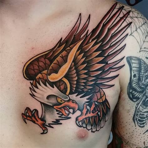 101 Amazing Traditional Eagle Tattoo Ideas That Will Blow Your Mind Traditional Eagle Tattoo