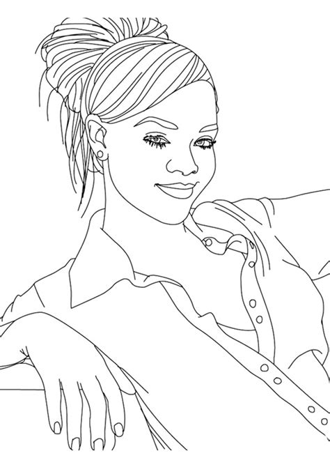 Rihanna Coloring Pages Books 100 FREE And Printable