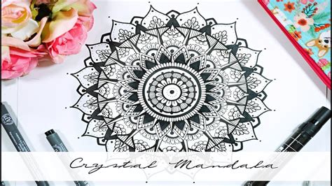 Drawing A Beautiful Mandala Tutorial For Beginners Step By Step