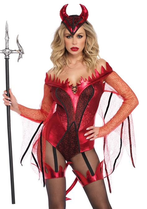 Leg Avenue Womens Sexy Red Devil Costume Funtober