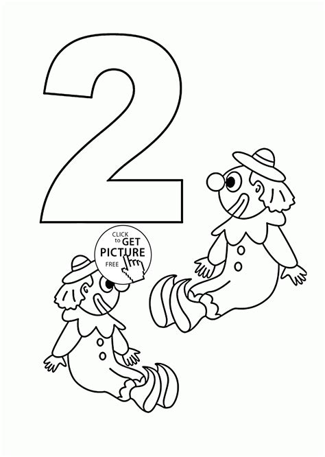 Free printable color by number coloring pages. Number 2 coloring pages for kids, counting sheets ...