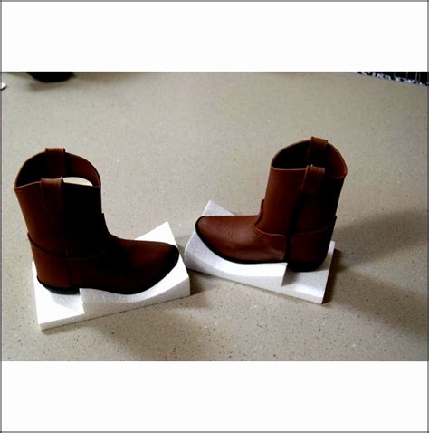 printable template  cowboy boot cake