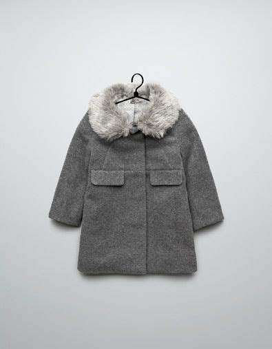 Mouflon Coat With Detachable Collar Zara Zara Kids Coats Stylish