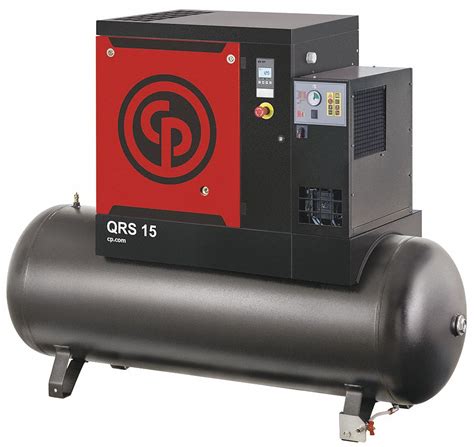 Chicago Pneumatic 3 Phase 15 Hp Rotary Screw Air Compressor Wair Dryer