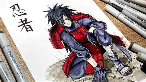 Drawing Madara Uchiha With Rinnegan From Naruto Speed Drawing How To