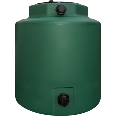 200 Gallon Green Snyder Vertical Water Storage Tank Rainwater