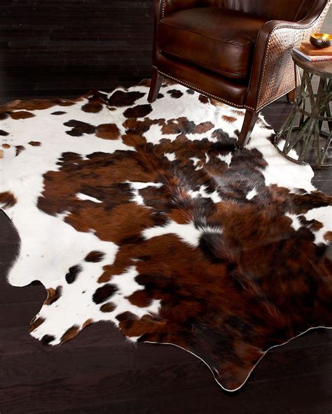 Amazing Brown And White Cowhide Rug Cow Skin Rug Leather Hide Carpet