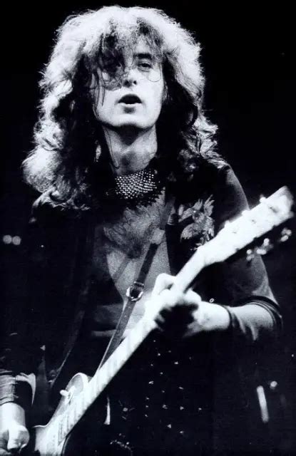 Led Zeppelin Jimmy Page Gibson Les Paul Guitar Live Concert Photo