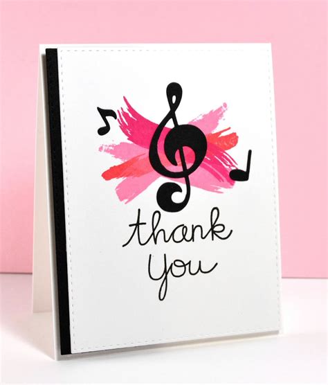 Shop thank you ecards, printable cards and paper cards to express your gratitude today! K and R Designs: Music "Note" Cards {Paper Smooches}