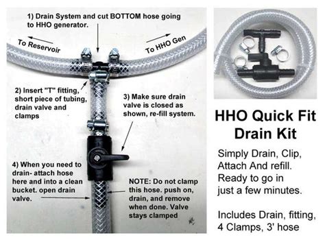 Quick Connect Drain Kit For Hho Kits Hho Kits Direct