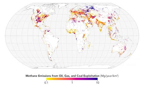 Mapping Methane Emissions From Fossil Fuel Exploitation Earthdata
