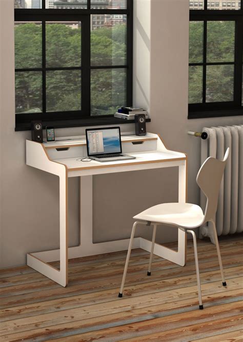 This floating desk has two drawers and is made from 100%. Awesome Desk Design for Small Space - HomesFeed