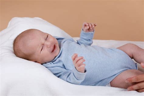 Crying Newborn Baby Stock Photo Image Of Closeup Female 96234634