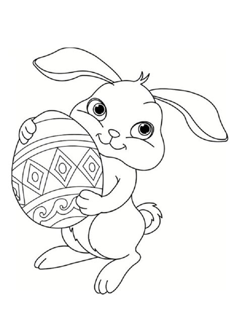 Ces coloriages de lapins de pâques sont à imprimer pour préparer pâques avec les enfants ou pour les occuper pendant les vacances de pâques. Dessin lapin paques - Bricolage Maison et décoration
