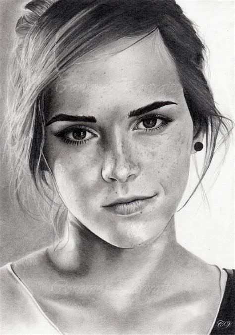 Emma Watson By Corinne S Portraits Via Https Facebook Pages