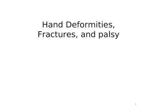 Ppt 6 Hand Deformities Fractures And Palsy Dokumentips