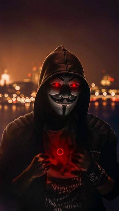 Anonymous Zedge Hacker Mask Neon Joker Smoke