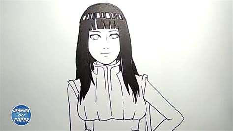 Very Easy How To Draw Hinata Naruto Shippuden Drawing Doodle Art