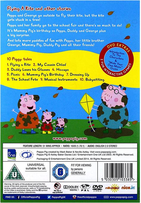 Peppa Pig Flying A Kite Dvd Warner Bros Shop Uk
