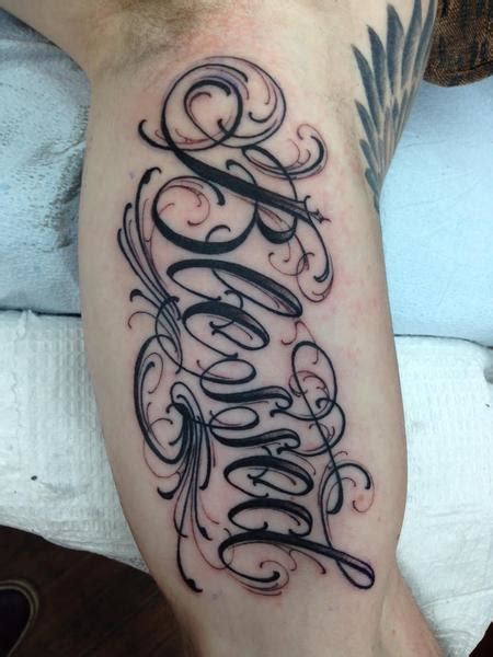 You need to open the website www.fontalic.com and place the content in the text box. "Blessed" Script Tattoo by BJ Betts : Tattoos