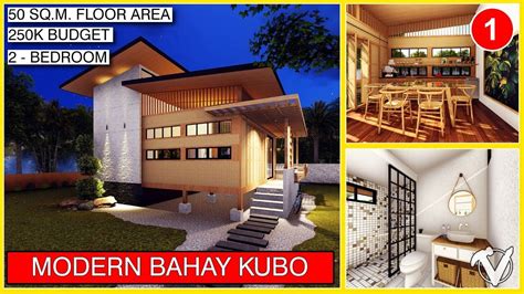 Modern 2 Bedroom Bahay Kubo 250k Budget 🏠🇵🇭😍 Bahay Kubo Modern