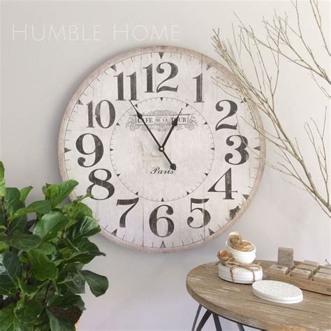Vintage Looking White Wall Clock Beautiful Statement Piece With Its