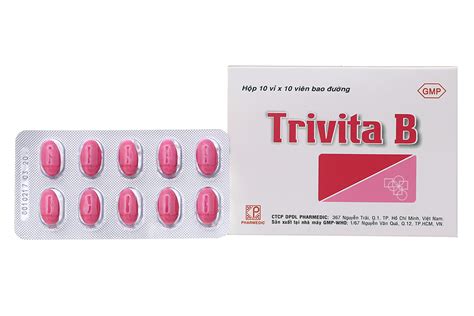 Thuốc Bổ Sung Vitamin B1 B6 B12 Trivita B 100 Viên Cherrypharmacy