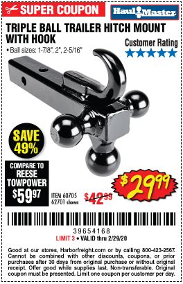 56 results for haul master trailer. HAUL-MASTER Triple Ball Trailer Hitch Mount with Hook for ...