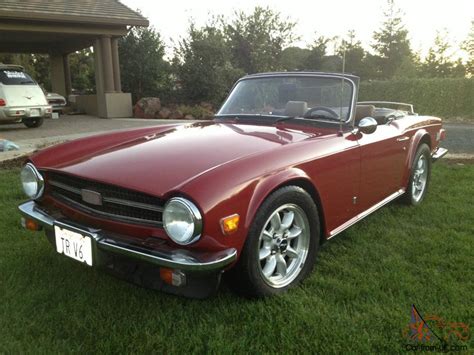1974 Triumph Tr6 Convertible 34l Chevy V6 With Fuel Injection 5 Speed